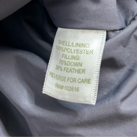 Garnet Hill Pink Down Feather Puffer Jacket - Picture 14 of 16